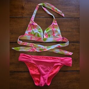 Victoria's Secret Pink and Green Bikini